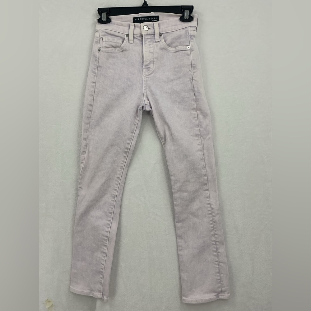 Veronica Beard Lavender-Tinted Skinny Jeans 645